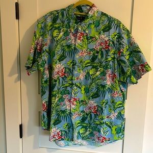 Ralph Lauren Floral Print Button Down Short Sleeve Shirt